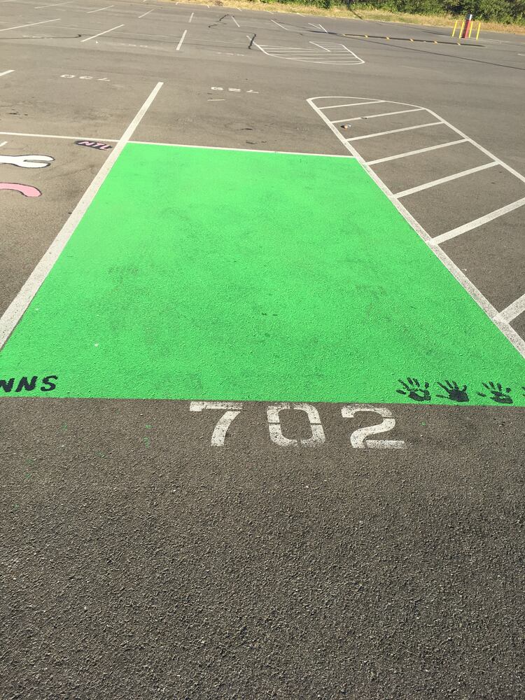 Lakota West senior parking spaces