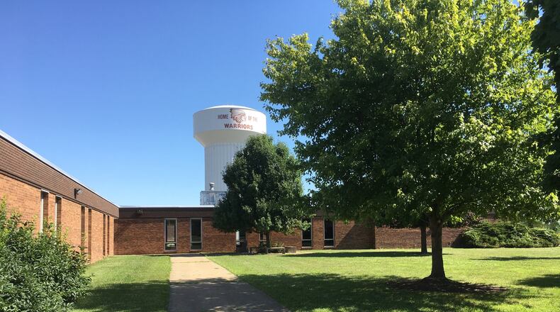 Lebanon City Schools is winding up a $72 million building program by tearing down part of the former junior high school. STAFF/LAWRENCE BUDD