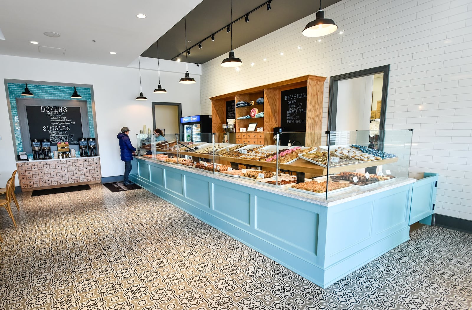 Holtman’s Donuts is now open in the Streets of West Chester on Civic Centre Boulevard in West Chester Twp. NICK GRAHAM/STAFF