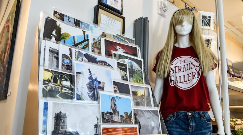 The Strauss Art Gallery at 222 High Street in the same building as Artspace Lofts has recently opened a gift shop with items from many local artists. NICK GRAHAM / STAFF