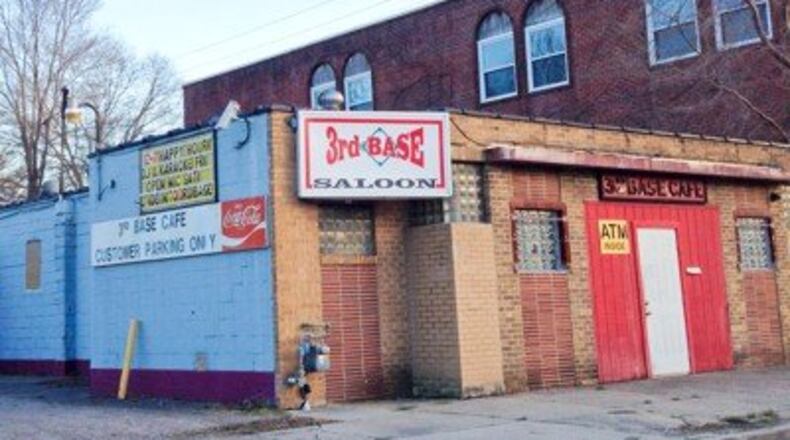 Middletown police were unable to locate a man who allegedly waved a gun Saturday afternoon at a woman near the Third Base Cafe, 911 Crawford St. STAFF FILE PHOTO