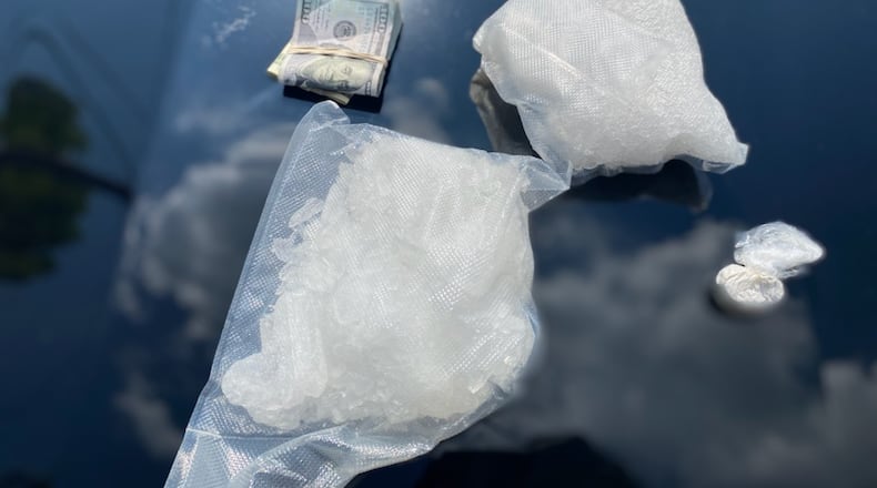 The Butler County Sheriff's Office Highway Interdiction Unit conducted a traffic stop Tuesday, May 21, 2024, on Interstate 75 that led to a drug seizure and arrest. CONTRIBUTED