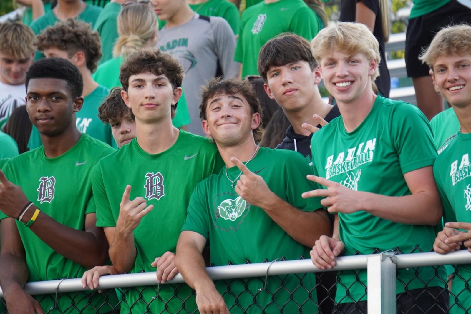 Badin High School's student section cheers on its soccer programs Friday night at the Matandy SportsPlex in Hamilton. CHRIS VOGT / CONTRIBUTED