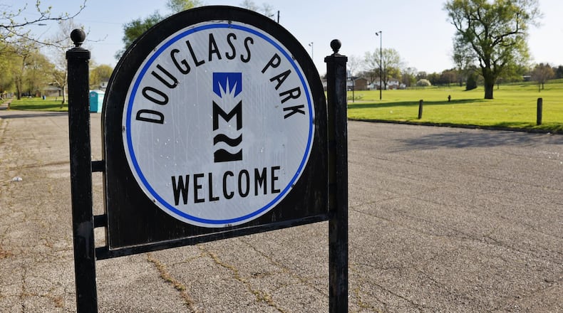 Two people were shot late Sunday night, April 14, 2024, in Middletown’s Douglass Park, according to Middletown Police Sgt. Earl Nelson. The incident happened about 11:5 p.m. near the splash pads portion of the park located on Minnesota Street.  NICK GRAHAM/STAFF