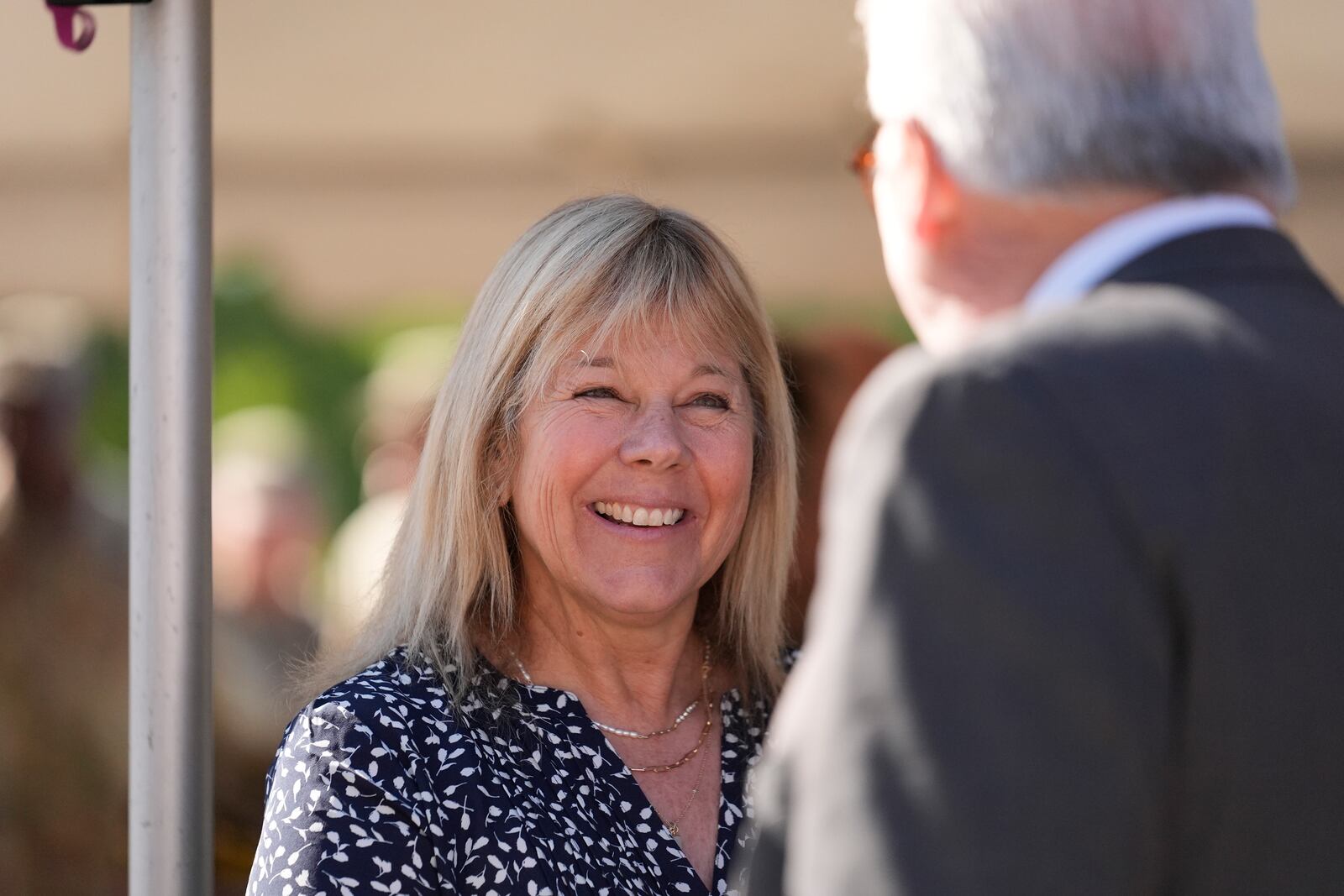 during a ceremony at Fort Benning, honoring new namesake of World War I Fred Benning on Wednesday, April 16, 2025, in Fort Benning, Ga. (AP Photo/Brynn Anderson)