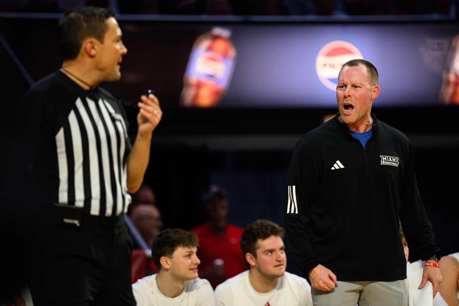 The Miami University men's basketball beat Toledo 74-72 in Mid-American Conference action on Tuesday, March 3, 2026 at Millett Hall. JEREMY MILLER / CONTRIBUTED PHOTO