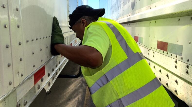 Joe Pryor, a driver for Dayton trucking company Jet Express, prepared for a run between Dayton and the Dayton Origin Distribution Center in Clayton in this 2016 photo. THOMAS GNAU/STAFF