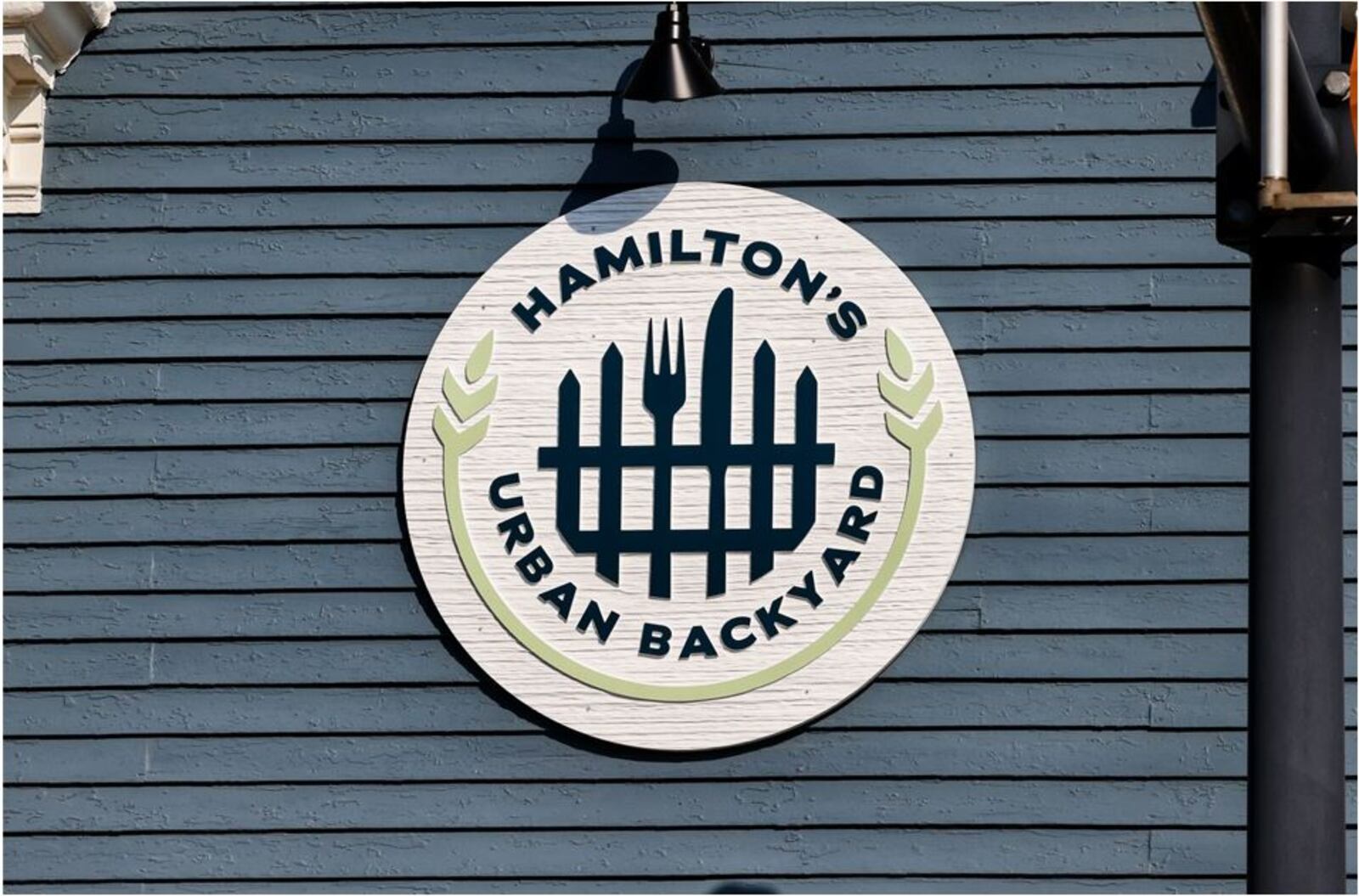 Here is a sign on the HUB on Main building. The family-friendly bar and eatery is to open Labor Day weekend. NICK GRAHAM/STAFF