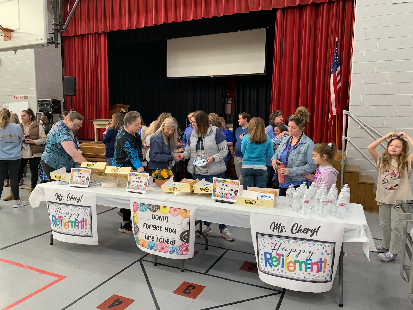 A long-time school staffer was planning to quietly retire from Fairfield West Elementary but her colleagues had another idea that included a surprise party and lots of donuts. Cheryl Sandor, a 32-year-veteran of the school’s heralded Latch-Key program, was recently the center of a surprise retirement party. CONTRIBUTED
