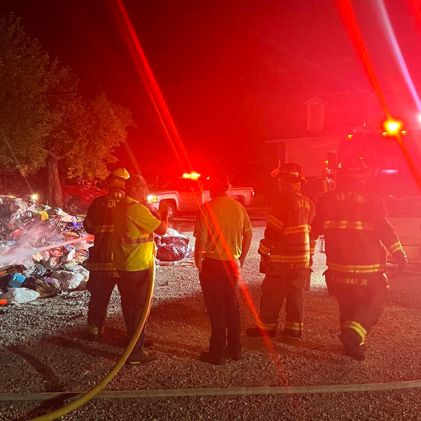 Reily Twp. Fire Department extinguished a fire early Wednesday that started in a Rumpke truck as it drove through the township. REILY TWP FIRE DEPARTMENT