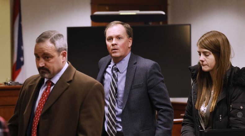 A jury came back just before 6 p.m. with a verdict in the case against Butler County Auditor Roger Reynolds Wednesday, Dec. 21, 2022 in Butler County Common Pleas Court in Hamilton. Reynolds was found not guilty on counts 1 through 4 for bribery, unlawful interest in a public contract, unlawful use of authority and unlawful interest in a public contract. He was found guilty on count 6 of unlawful interest in a public contract. NICK GRAHAM/STAFF