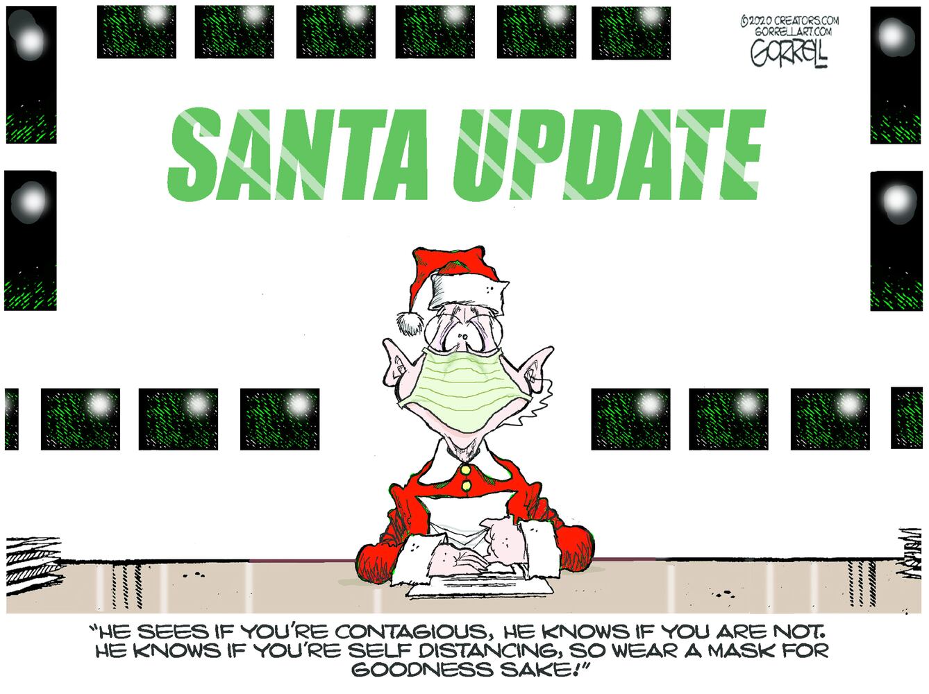 Week in cartoons: Stimulus checks, Christmas and more