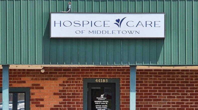Hospice Care of Middletown provides care to patients in nursing homes, assisted living facilities and in their own homes. NICK GRAHAM/STAFF