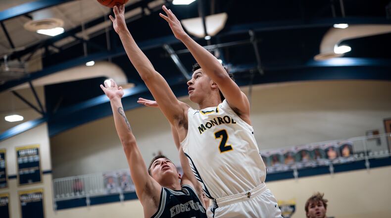 Monroe’s M.J. Mapp (2) puts up a shot against Edgewood on Friday night. AJ Fullam/CONTRIBUTED