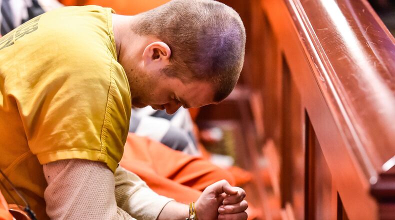 Edmund Cunningham, accused of killing cats and storing their bodies in a freezer of his Middletown apartment, appeared in Judge Charles Pater’s courtroom in Butler County Common Pleas Court Tuesday, Oct. 16 in Hamilton. NICK GRAHAM/STAFF