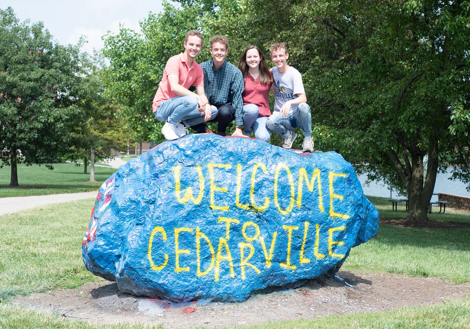 Three of the four Clark quadruplets will attend Cedarville University this fall.