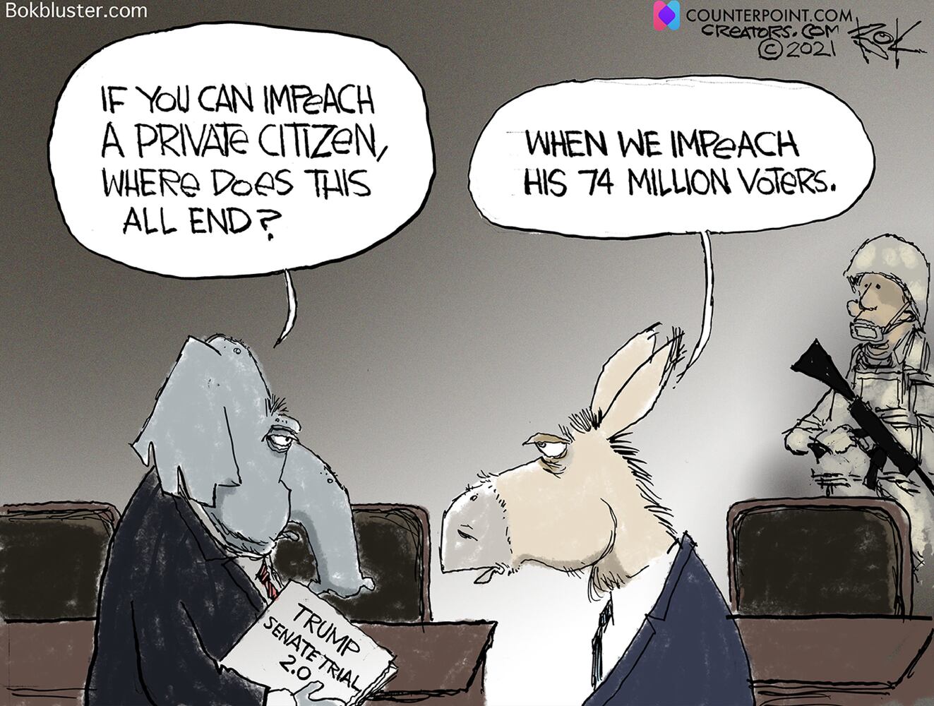 Week in cartoons: Trump impeachment trial and more