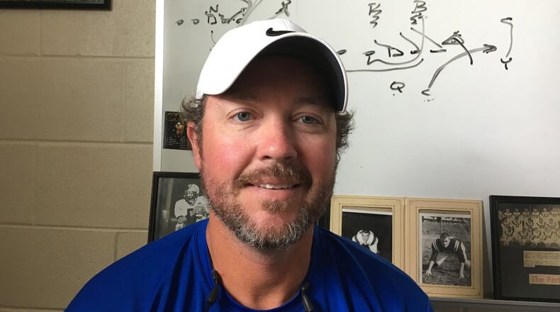 Hamilton High School football coach Chad Murphy