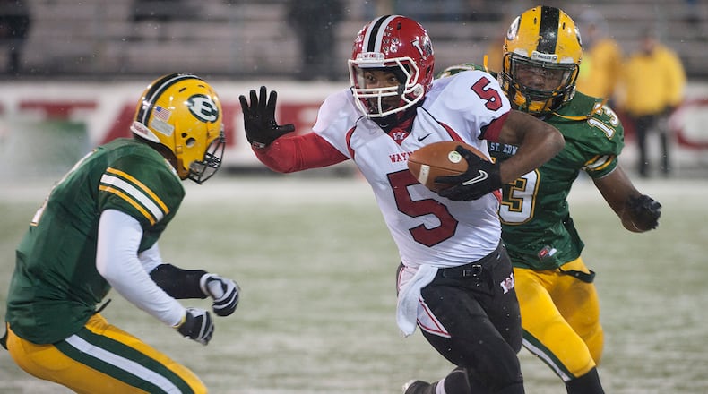 Ohio State star Braxton Miller starred at Wayne High School after growing up in Springfield. (PHIL LONG/OHIO PRESS PHOTO SYSTEM)