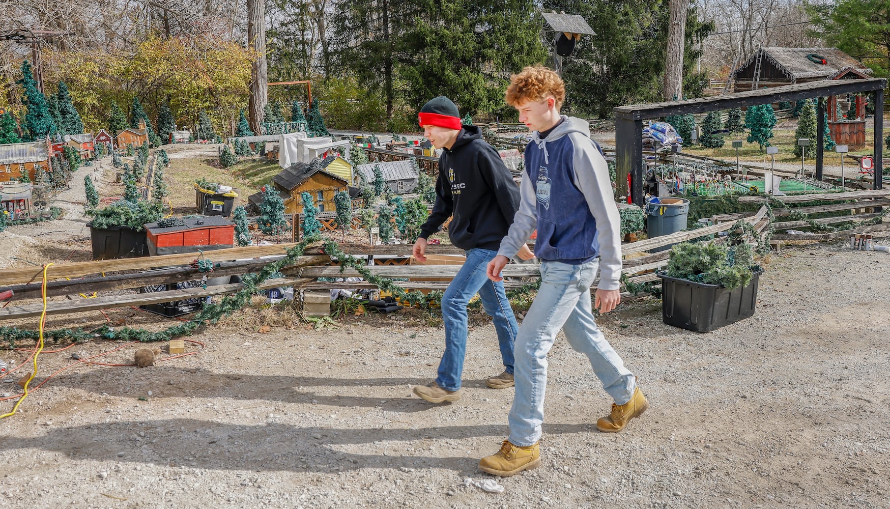 Setup of Clifton Mill Decorations