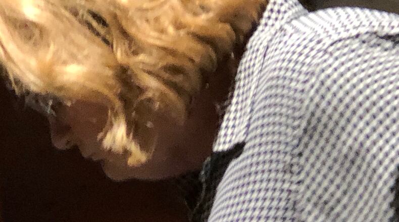 Ex-Springboro Clearcreek Baseball Association Treasurer Renee Nichols as she left court after being placed on probation for embezzling $175,000 from the group. Nichols faces a three-year prison term if unable to make full restitution. STAFF/LAWRENCE BUDD