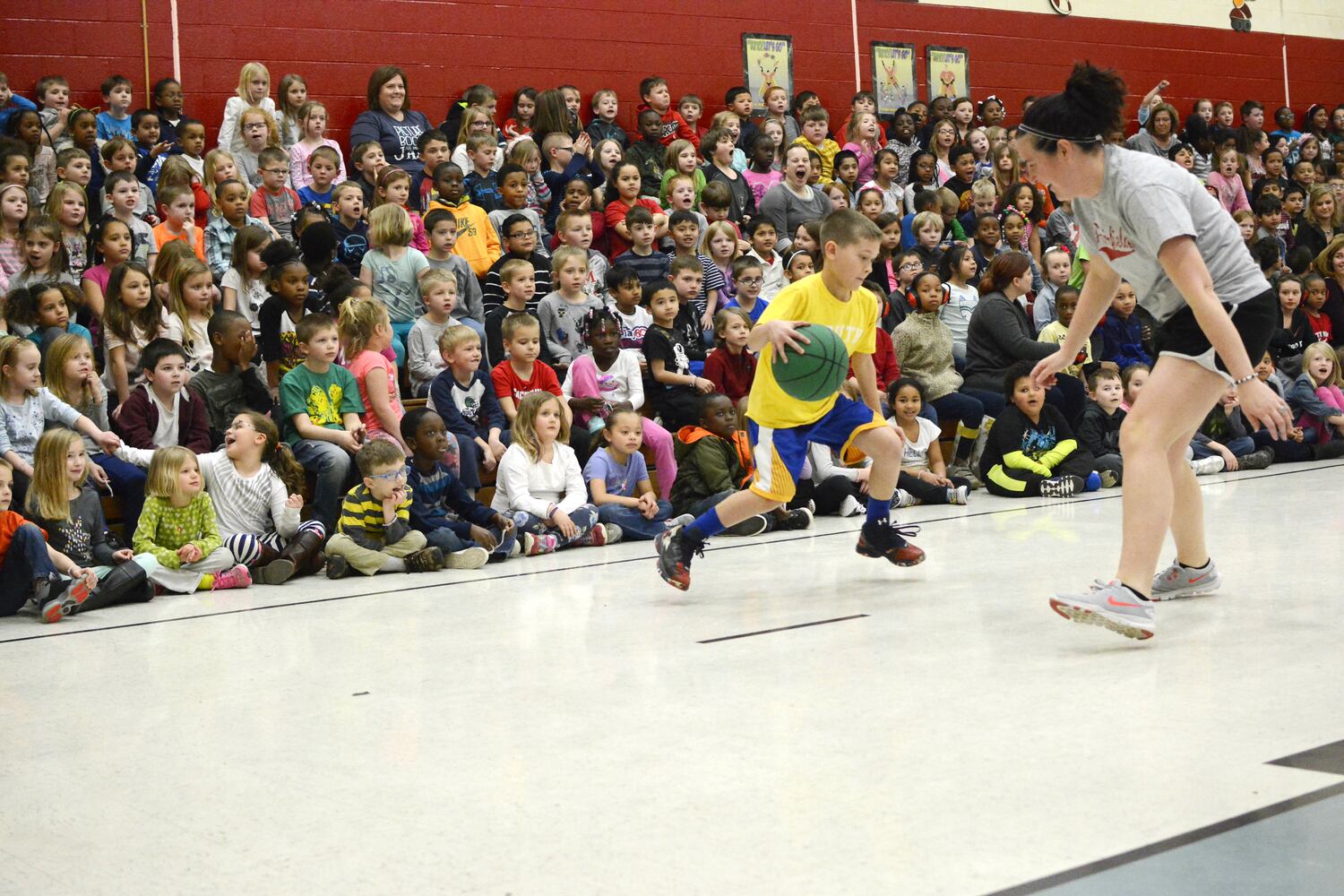 Students vs. Staff basketball