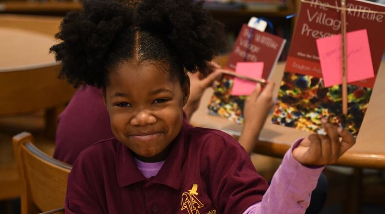 The community donated nearly $1,000 to help WRITElife Village print  books containing the work of 63 students that took part in its workshops during a Dayton Leadership Academies after-school program. Several students contributed to multiple books, including “After the Tornado: Rainbow Poetry and Fresh Apples.”
