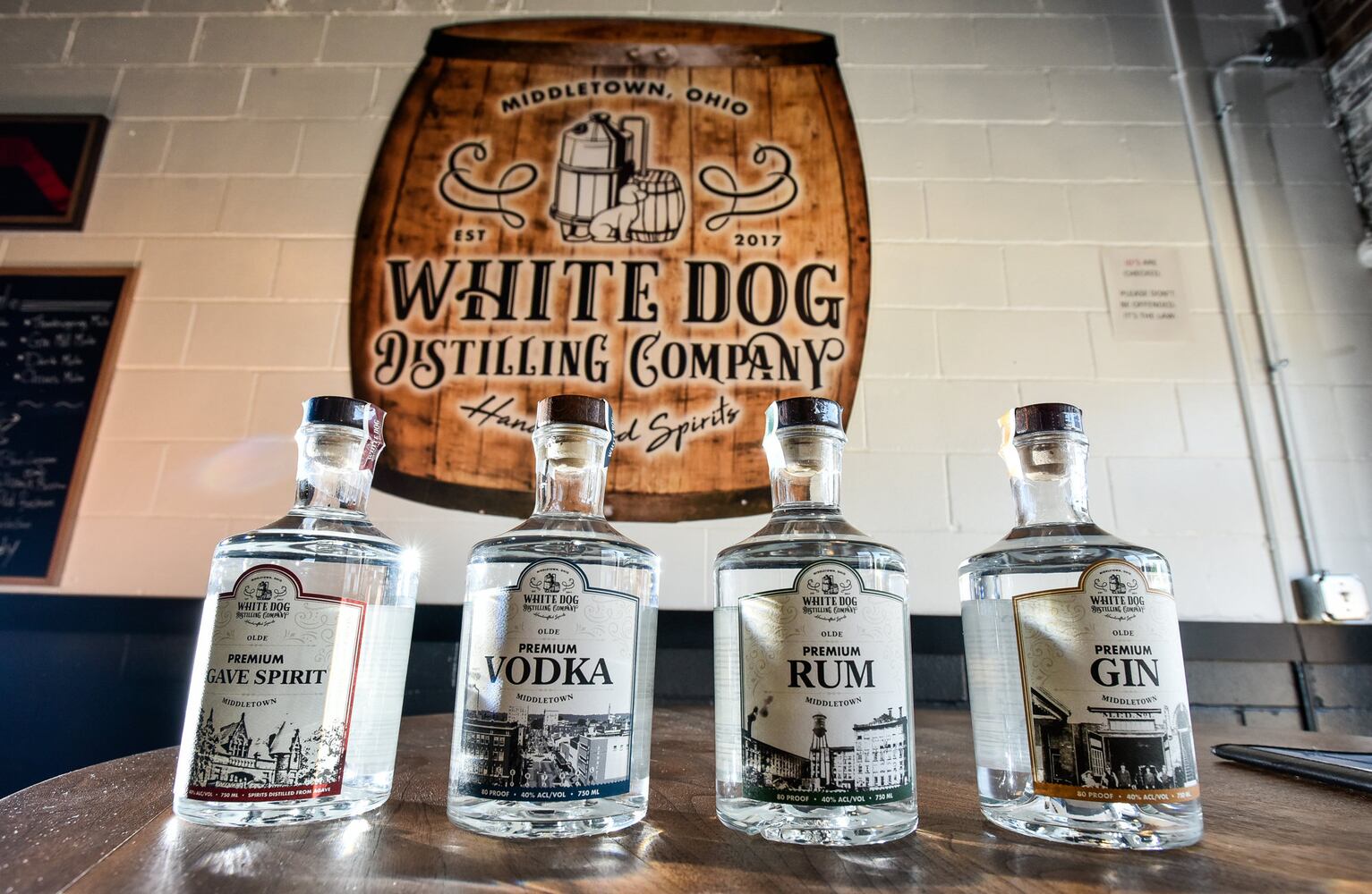 White Dog Distilling Company open in downtown Middletown