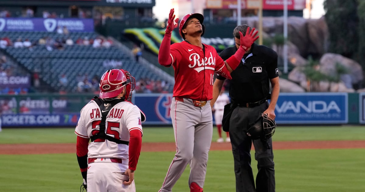 McCoy: Friedl’s sacrifice fly lifts Reds to 6-4 comeback win against Los Angeles Angels