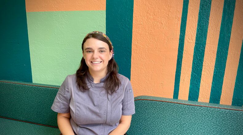 Pictured is Chef Megan McAfee of Joui Wine in Dayton. NATALIE JONES/STAFF