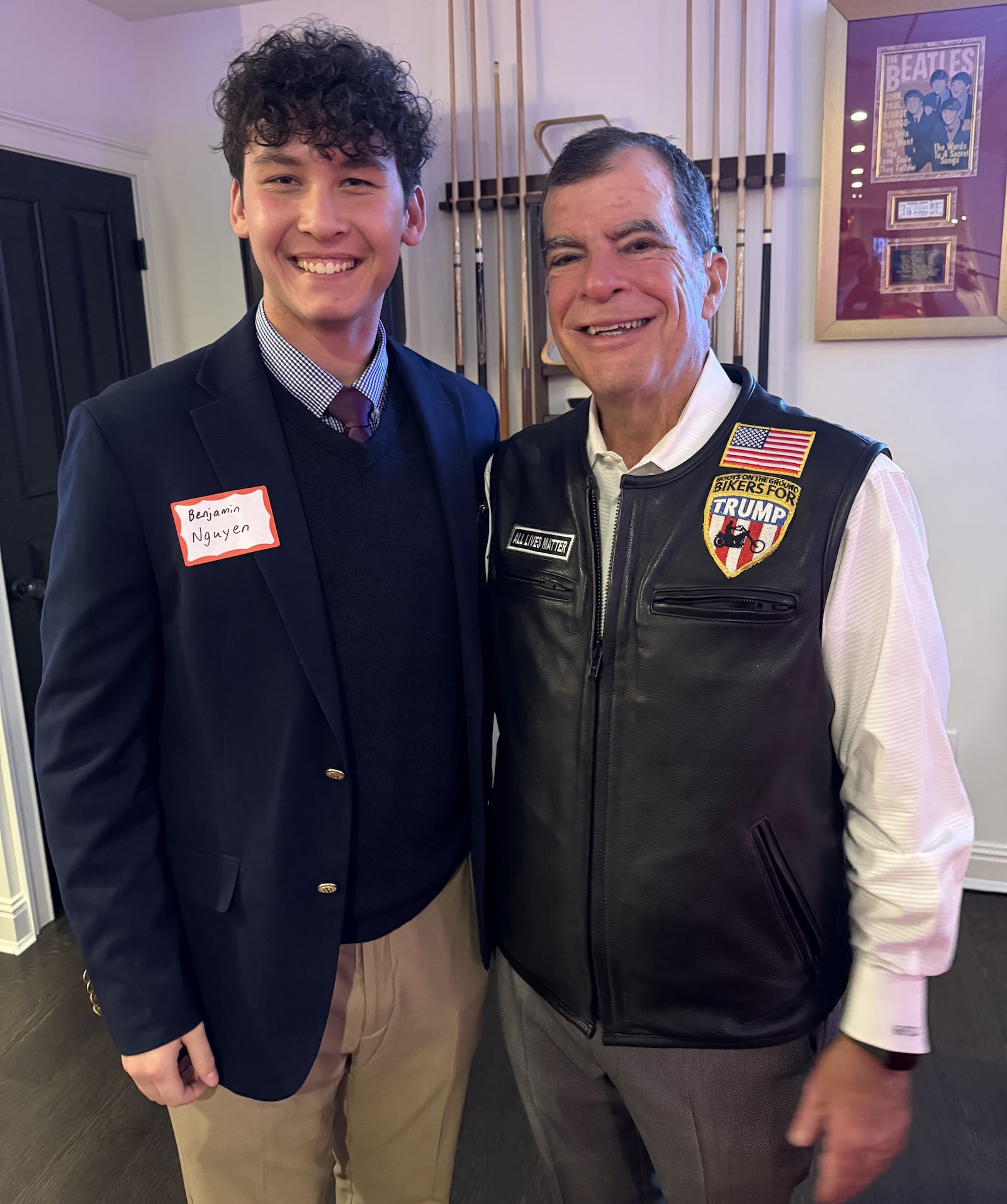 Among Nguyen's many supporters are Ohio Senator George Lang (R-West Chester Twp.) who praised and endorsed the 18-year-old's campaign for the Lakota Board of Education. (Provided)