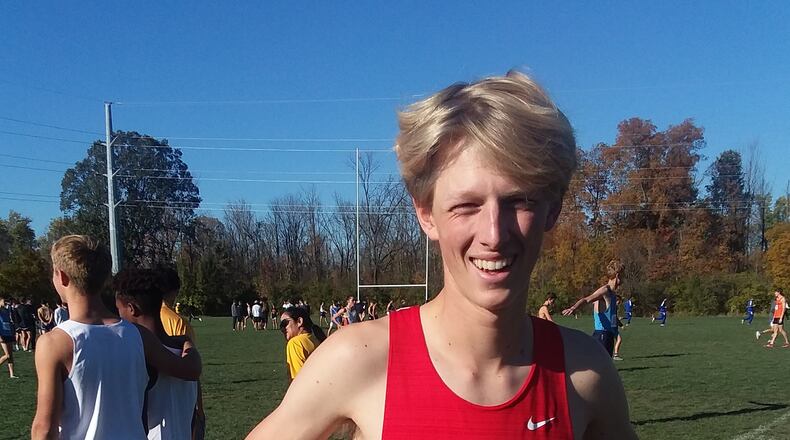 Kiefer Bell earned a third-place finish in the state boys’ championship race last weekend capping a third consecutive appearance in the state race and a highly successful high school cross country career. CONTRIBUTED