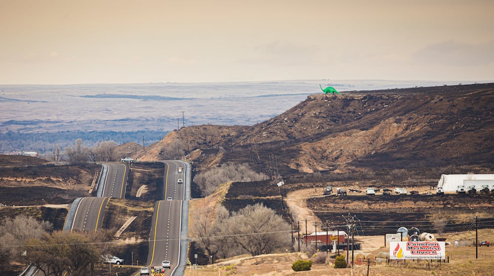 FILE - Land charred by the Smokehouse Creek fire is seen, Feb. 29, 2024, in Canadian, Texas. (AP Photo/David Erickson, File)