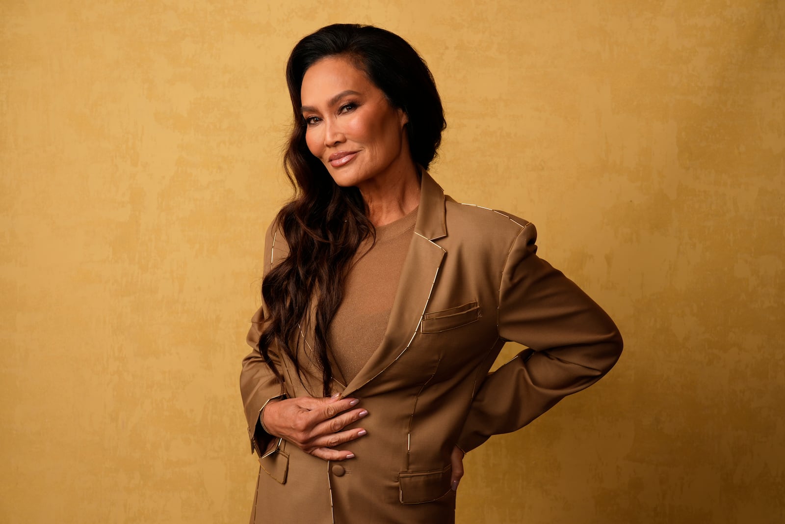 Tia Carrere poses for a portrait to promote "Lilo & Stitch" during Comic-Con International on Friday, July 25, 2025, in San Diego. (AP Photo/Chris Pizzello)