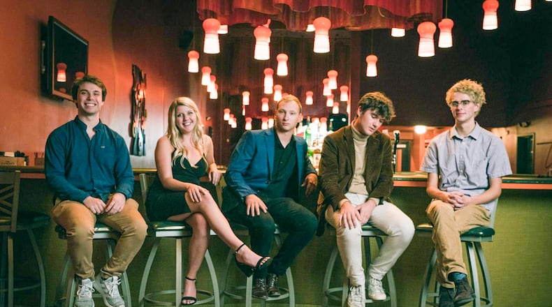 The Wonderlands will play Saturday night at the Fall Fest in Sunset Park. The band will play songs from its sophomore release, "The Push and The Pull," its first album featuring the band’s full lineup. The band is made up of local musicians, from left: Derek Johnson, Jill Gavigan, Adam Steele, Miles Jena and Patrick Oakes. CONTRIBUTED