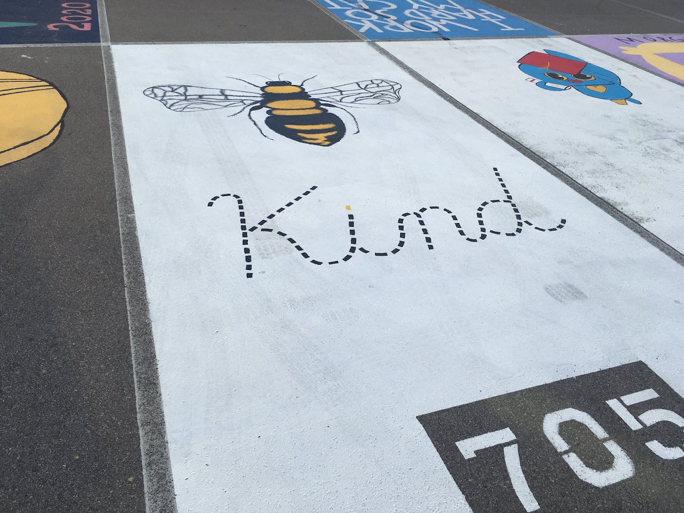 Lakota West High School parking lot spaces