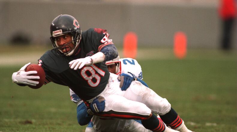 Jeff Graham had his best season in the NFL as a member of the Chicago Bears in 1995 when he caught 82 passes for 1,301 yards. (Getty Images)