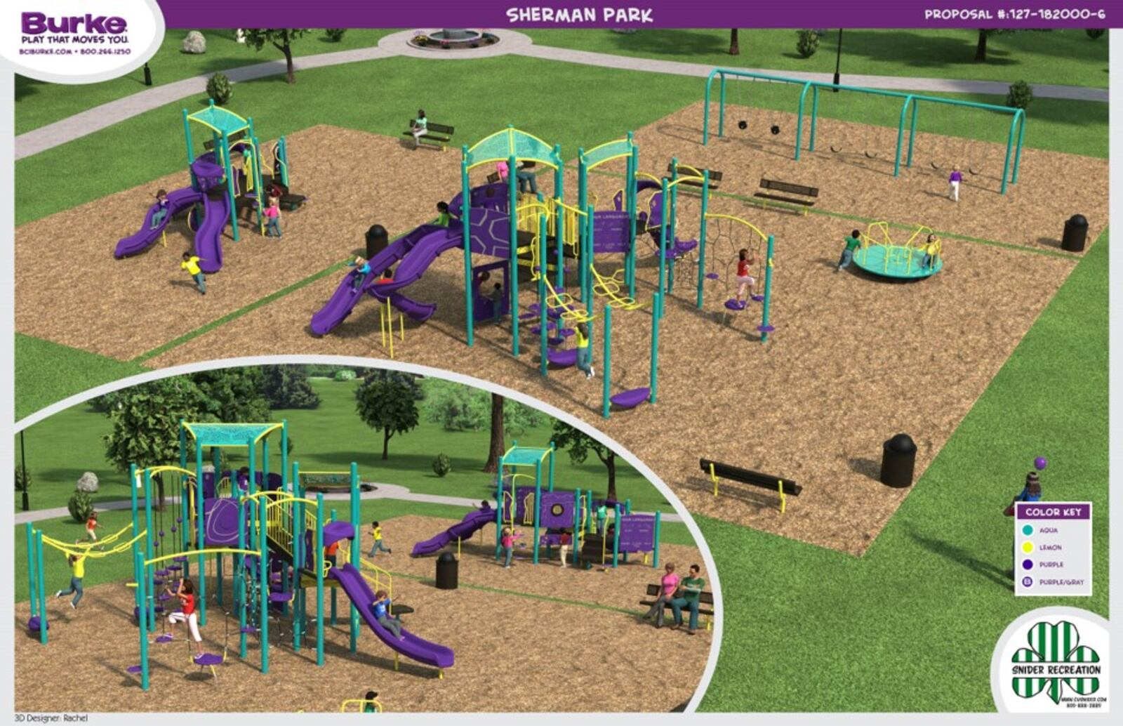 New playground at Sherman Park as part of improvements taking place this summer in Middletown. SUBMITTED