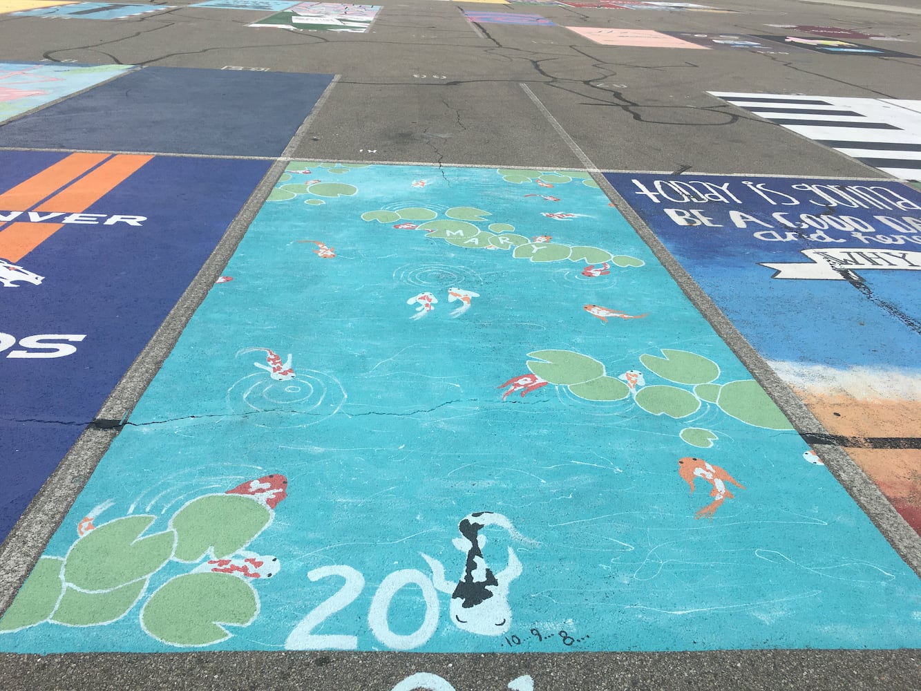Lakota West High School parking lot spaces