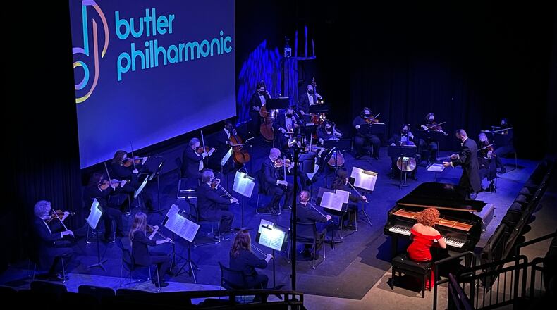 Members of the Butler Philharmonic Orchestra performing at a previous concert. CONTRIBUTED