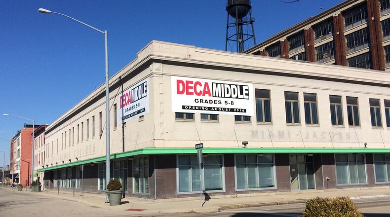 Dayton Early College Academy opened its third school building in fall 2016 at the northeast corner of Second and Jefferson streets in downtown Dayton. JEREMY KELLEY / STAFF