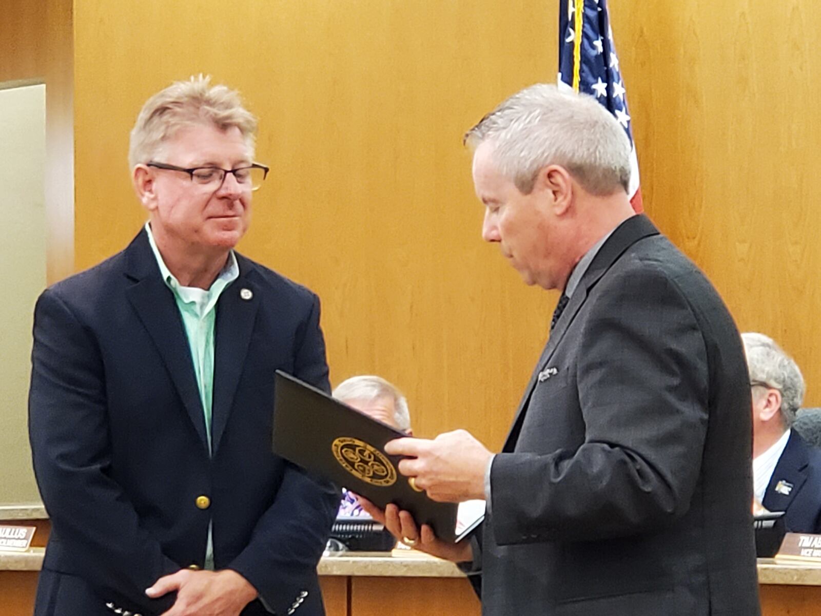 Fairfield City Council member Tim Abbott will resign on July 1 as he and his wife, Kathy, intend to relocate to Florida. Abbott is retiring from his job at Duke Energy. PROVIDED/CITY OF FAIRFIELD