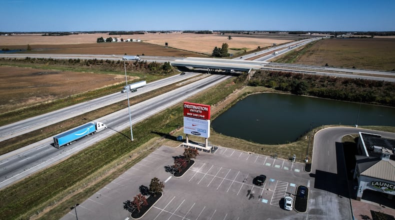 Near the intersection of Interstate 71 and U.S. 35 in Fayette County  Honda is planning to build a $4.4 billion electric battery plant that will bring more than 2,500 jobs to the Dayton, Springfield area. JIM NOELKER/STAFF