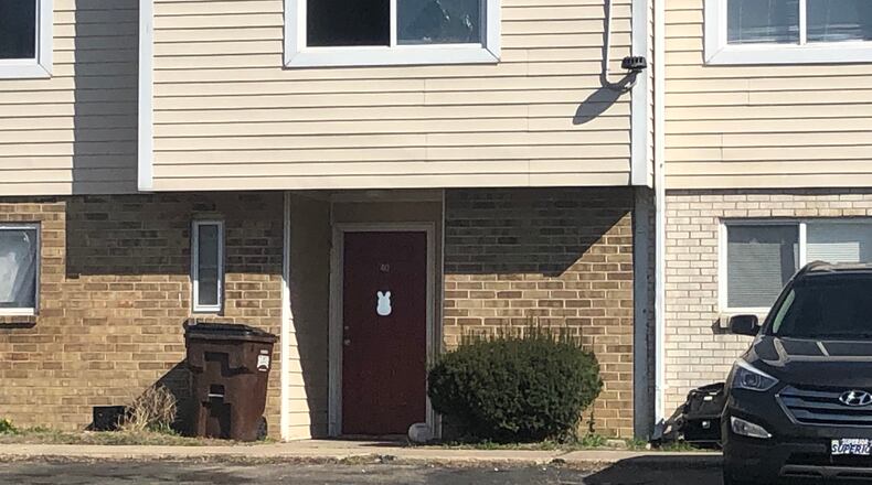 A family is displaced after an apartment fire on Spring Garden Street in Middletown Monday, March 21, 2022. RICK MCCRABB/STAFF