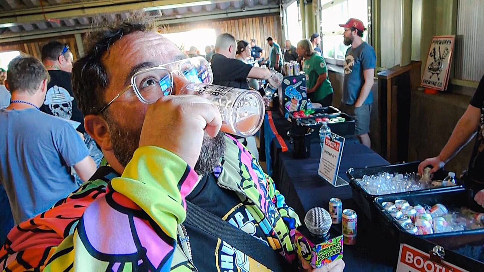 Each attendee at Jungle Jim’s Craft Beer Festival will receive a souvenir tasting glass. Contributed photo