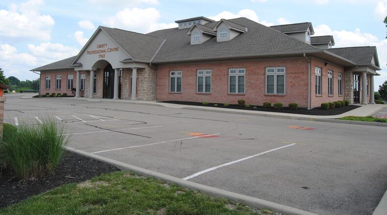 Liberty Twp.’s original plan for its administrative offices and sheriff’s post was to negotiate with the current landlord to buy the entire building where the offices are currently located, at 7162 Liberty Centre Drive. STAFF/2015
