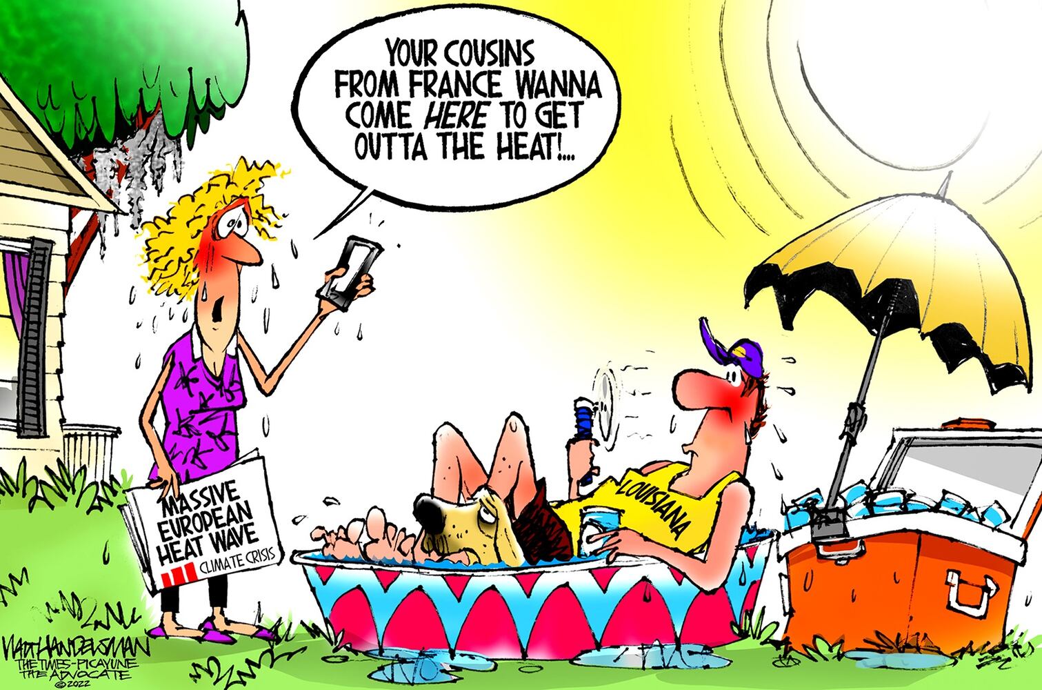 WEEK IN CARTOONS: Deleted texts, fist bump, heat wave and more
