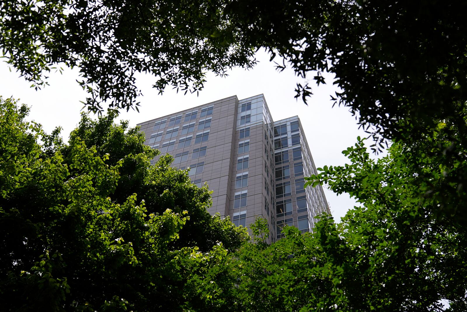 Emory University Hospital Midtown is seen on Thursday, May 15, 2025, in Atlanta. (AP Photo/Brynn Anderson)
