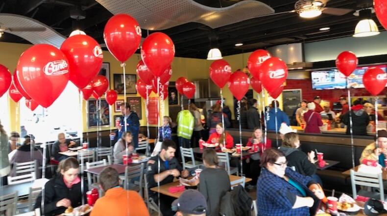 LongHorn Steakhouse and Raising Cane’s Chicken Fingers are the only two restaurant companies with operations in Dayton and southwest Ohio to make the Glassdoor Employees Choice Award list of the ‘2021 Best Places to Work.’ MARK FISHER/STAFF