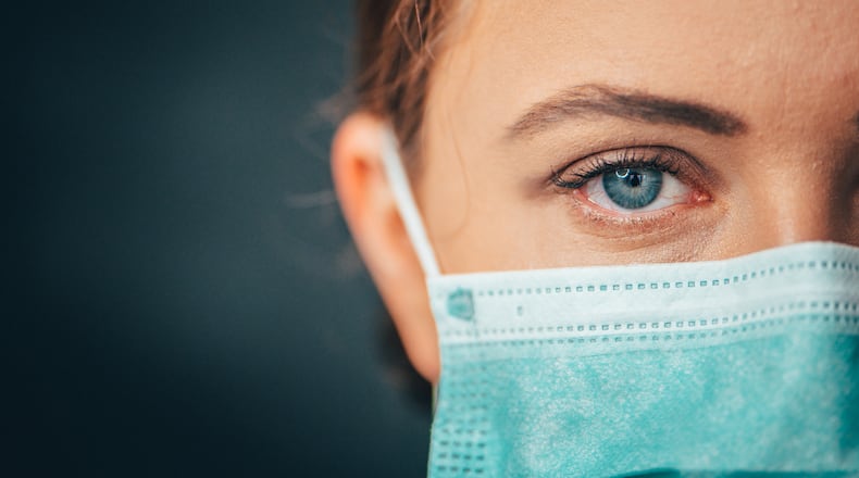 Mask-associated dry eye is one of the downsides of extended mask use. Ensuring a proper mask fit and using simple strategies for relief including screen breaks and warm compresses can address the issue.